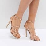 Rose Gold Strappy Sandals